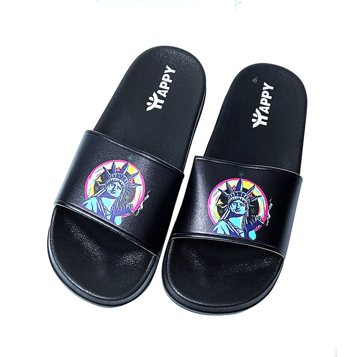 Assorted Print Slide Sandals - 4-Pack