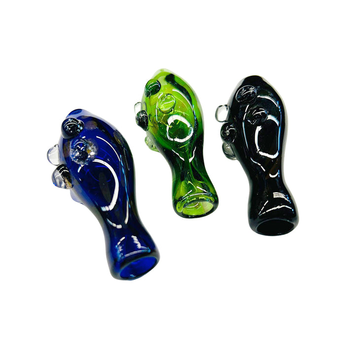 3 Inch Colorful Glass Chillum One Hitter