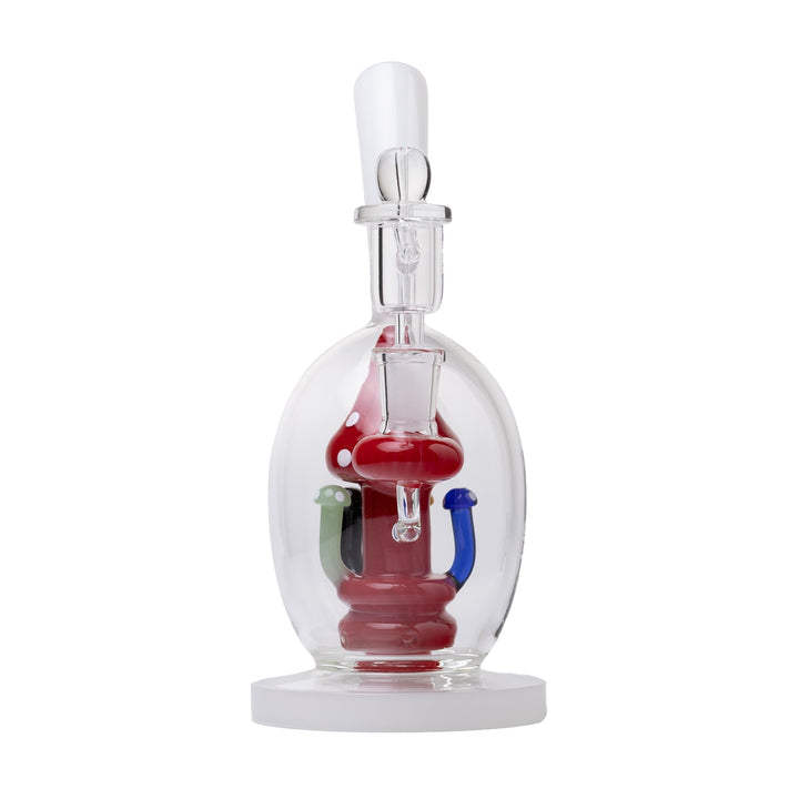 Mushroom Globe Dab Rig with 14mm Quartz Banger