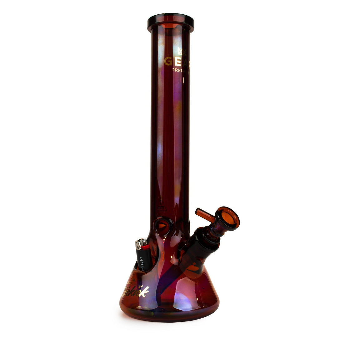 15-Inch Sidekick Beaker Water Pipe with Lighter Holster