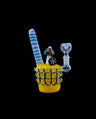 Heavy Duty 9 Inch Glass Water Pipe