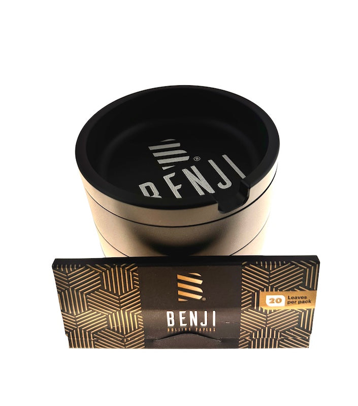 Benji XL 4-Inch Grinder with Integrated Ashtray