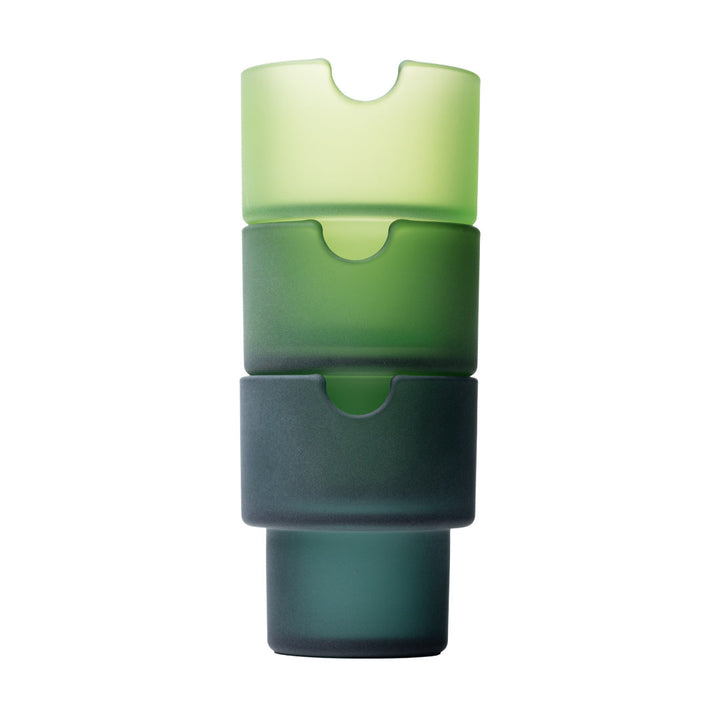 NWTN Home Stackable Glass Ashtray Set