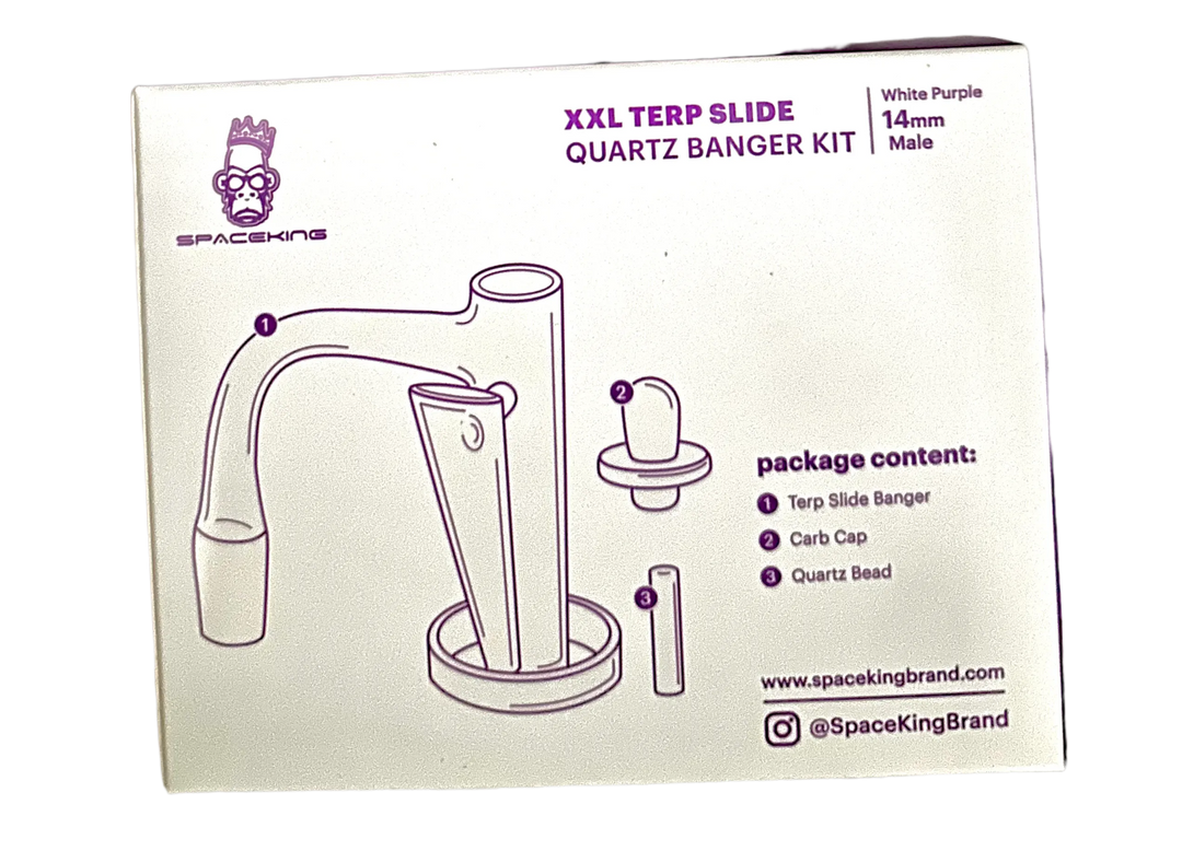Space King XXL Terp Banger Set - White Purple
