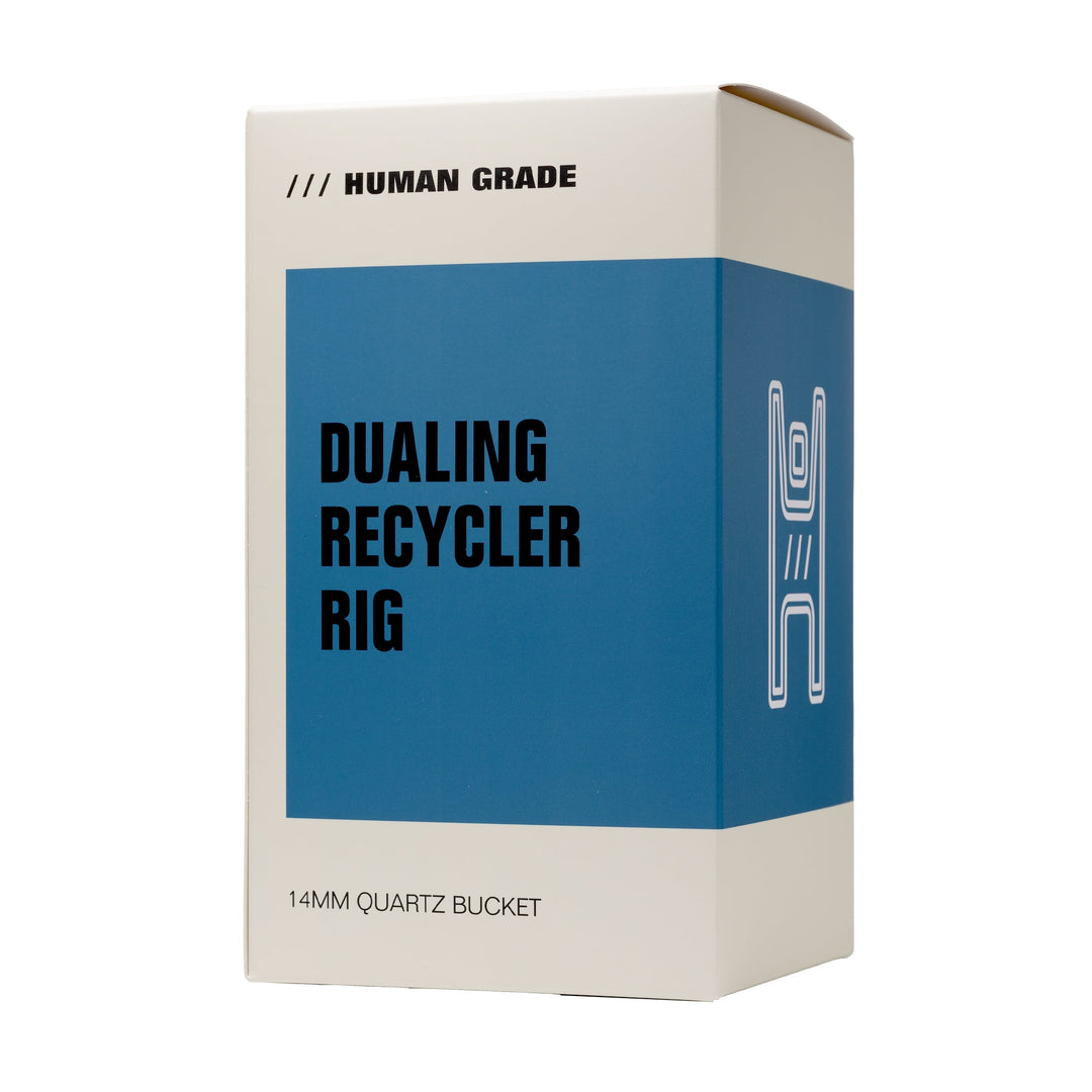 Compact Dual Recycler Dab Rig with Oil Catch