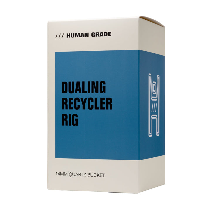 Compact Dual Recycler Dab Rig with Oil Catch