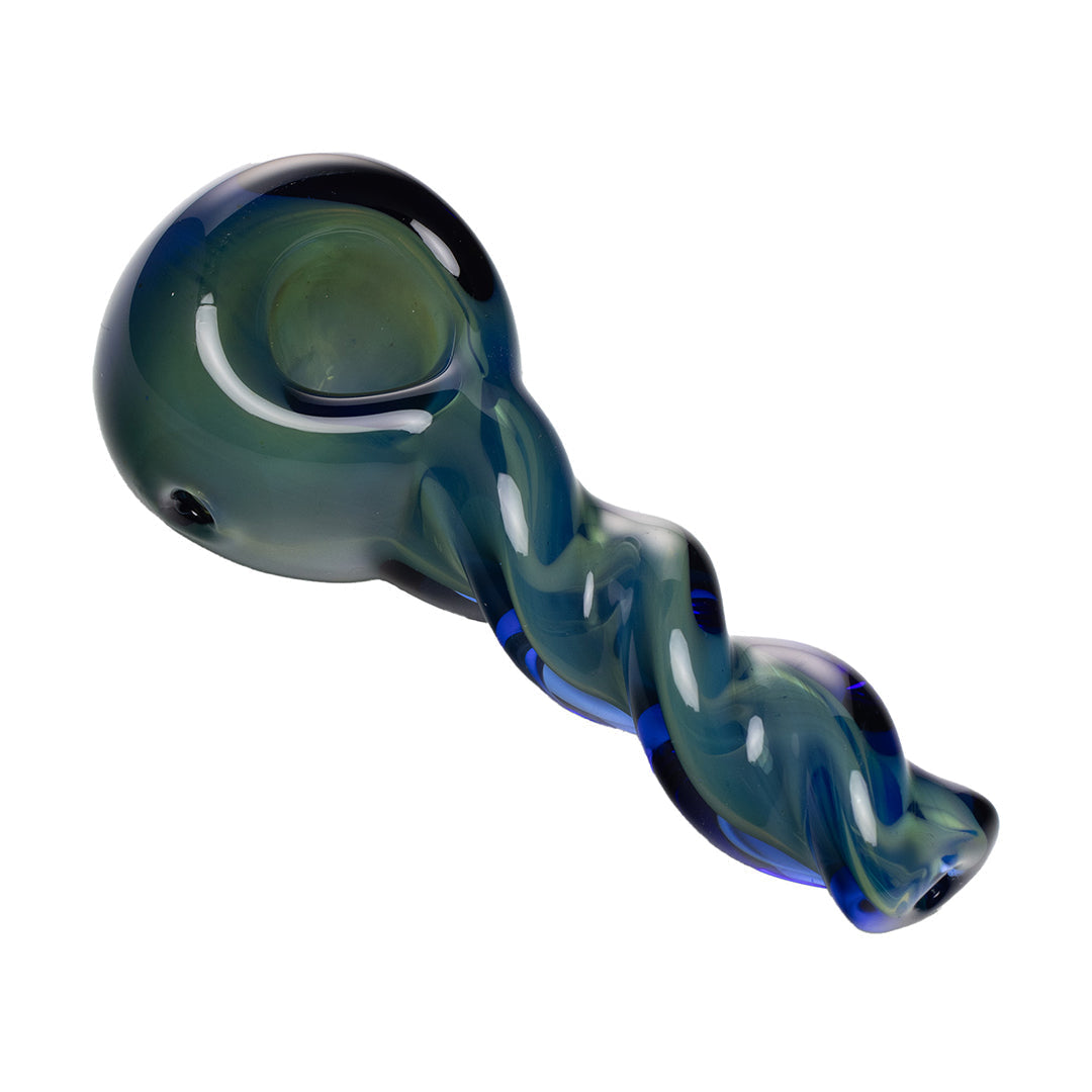 Twist Design Borosilicate Spoon Pipe