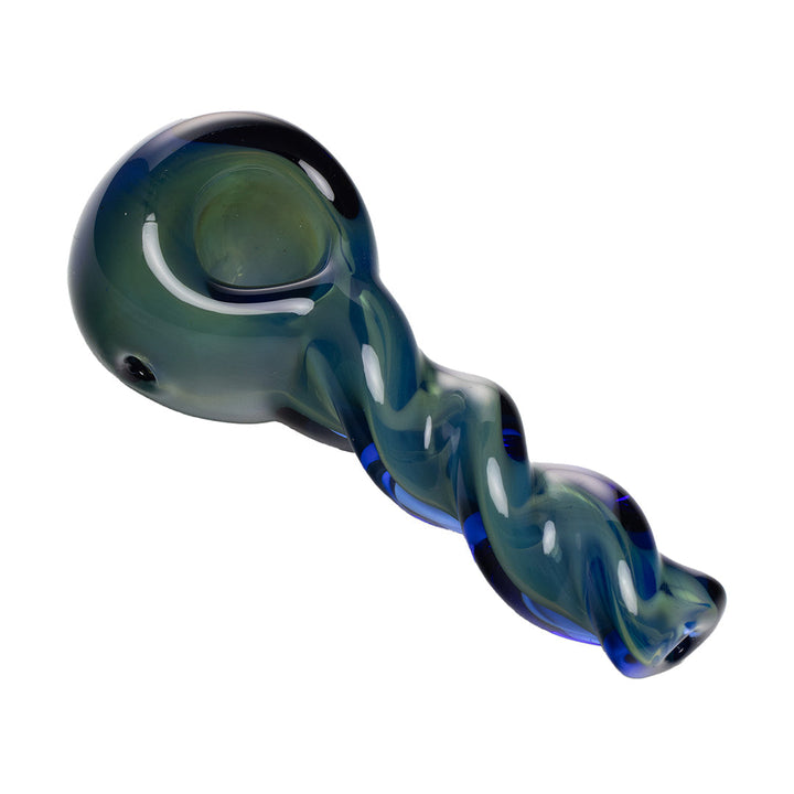 Twist Design Borosilicate Spoon Pipe