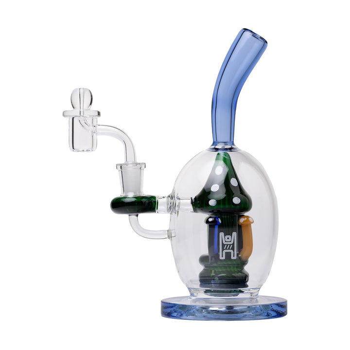 Mushroom Globe Dab Rig with 14mm Quartz Banger