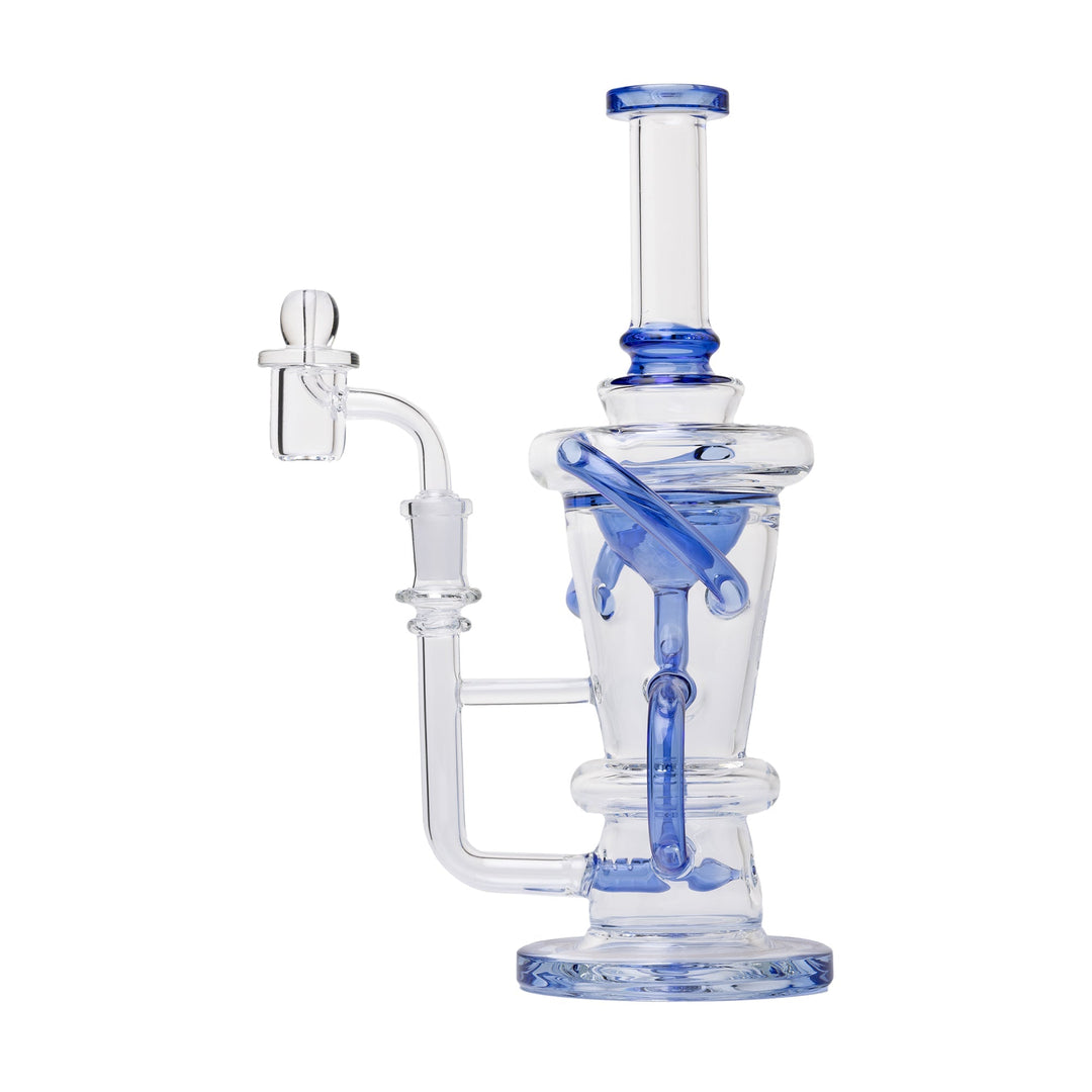 10.25 Inch Straight Recycler Dab Rig - Borosilicate