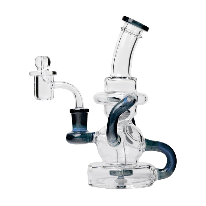 Stubby Klein Recycler Dab Rig with Quartz Banger