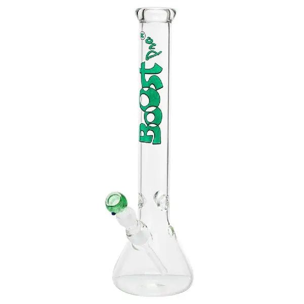 Boost | 17’ Green Beaker Base Glass Water Pipe