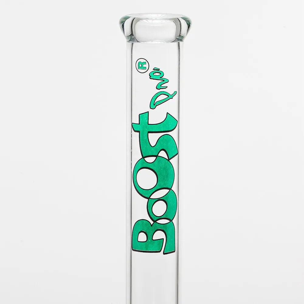 Boost | 17" Green Beaker Base Glass Water Pipe