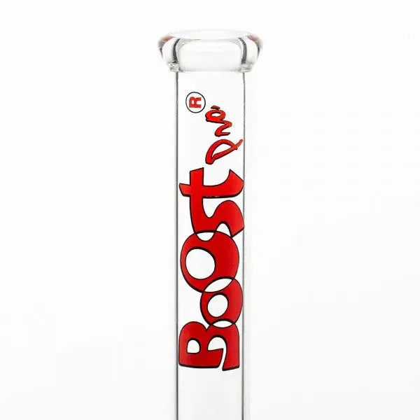 Boost | 17" Red Beaker Base Glass Water Pipe