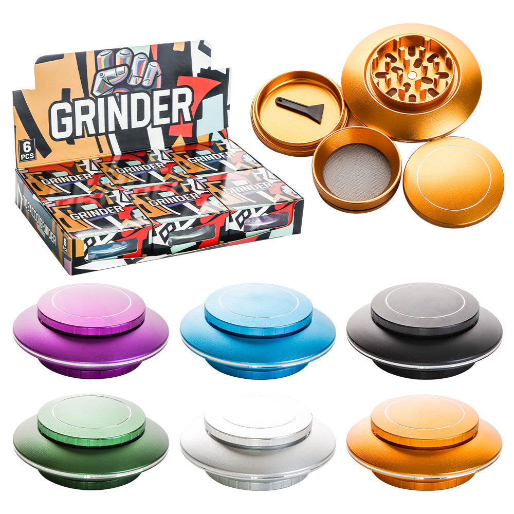 Aluminum UFO Grinder 6-Pack Display