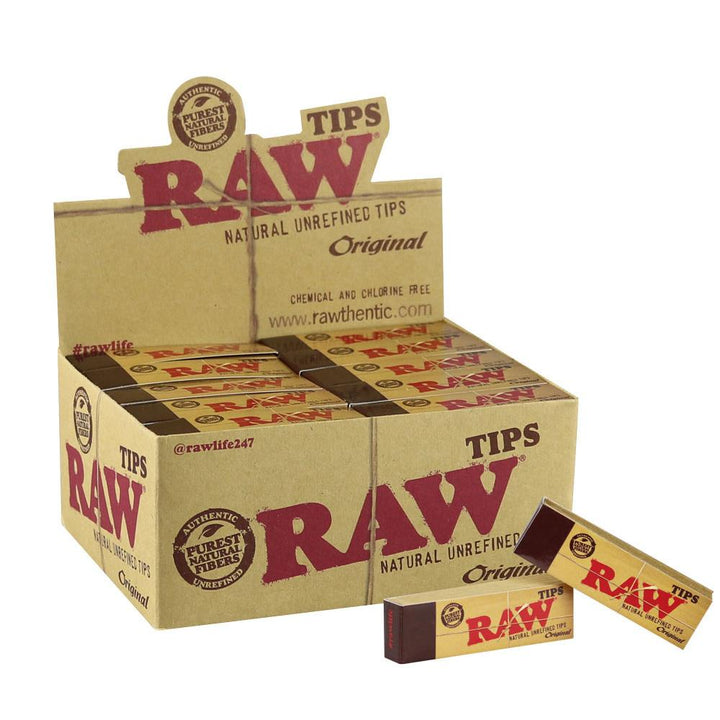 Natural Unrefined Rolling Tips - Full Box