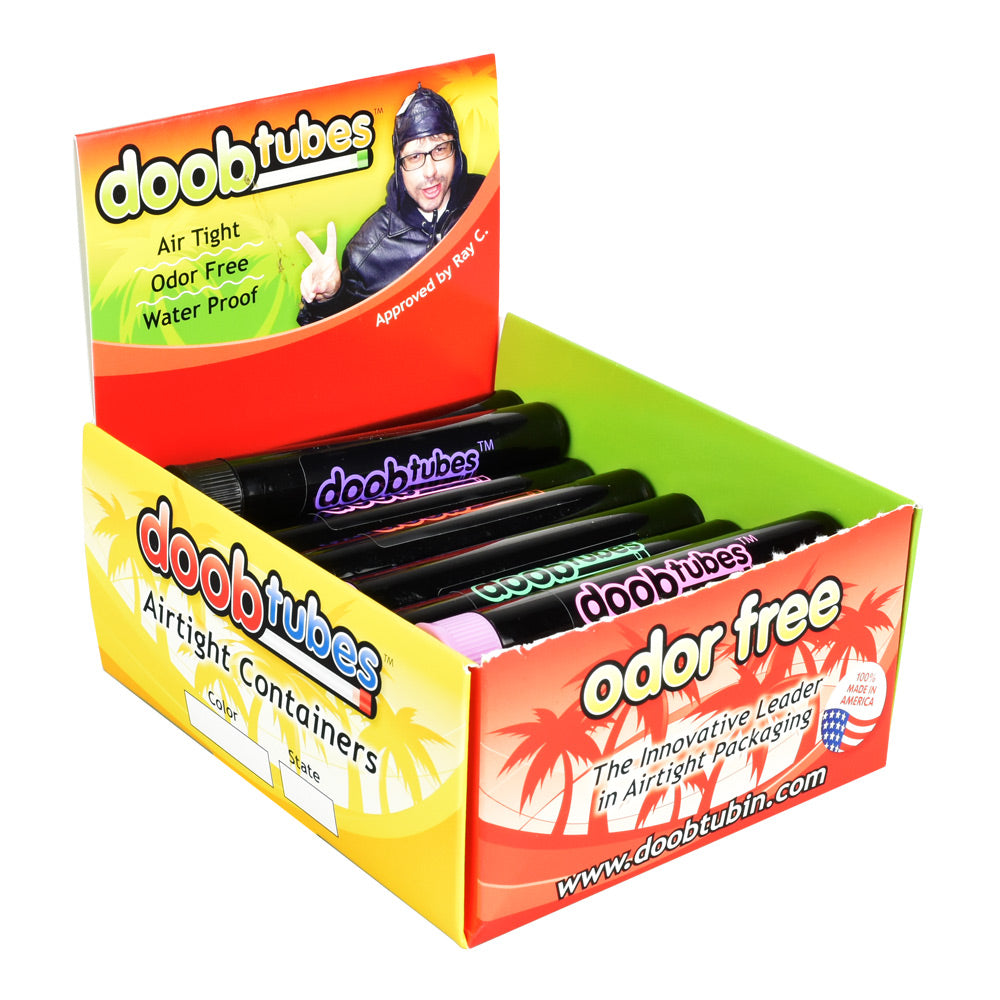 Opaque Black Doobtube Storage Tubes - 25 Pack