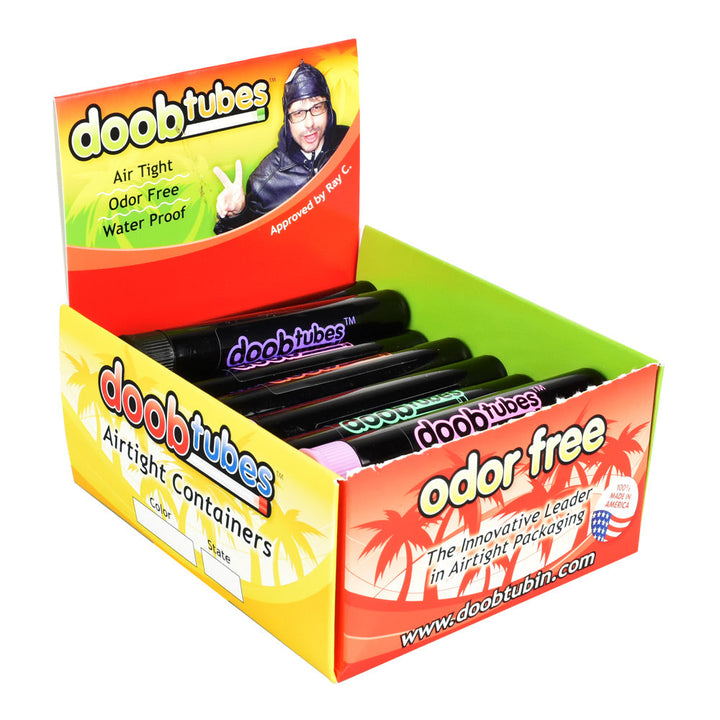 Opaque Black Doobtube Storage Tubes - 25 Pack