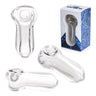 Heavy-Duty 4 Inch Clear Glass Hand Pipe