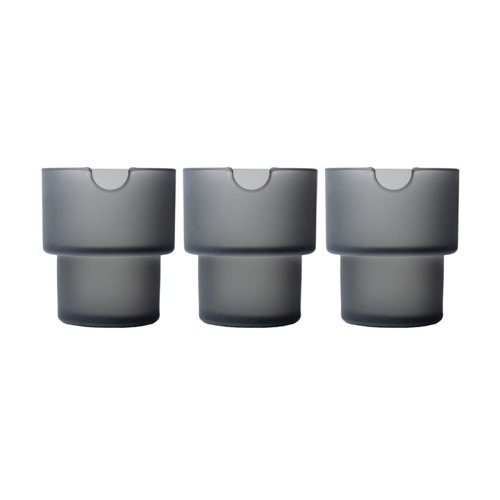 NWTN Home Stackable Glass Ashtray Set