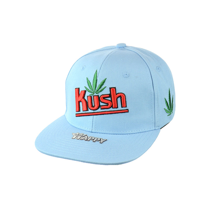Embroidered Leaf Cotton Snapback Hat