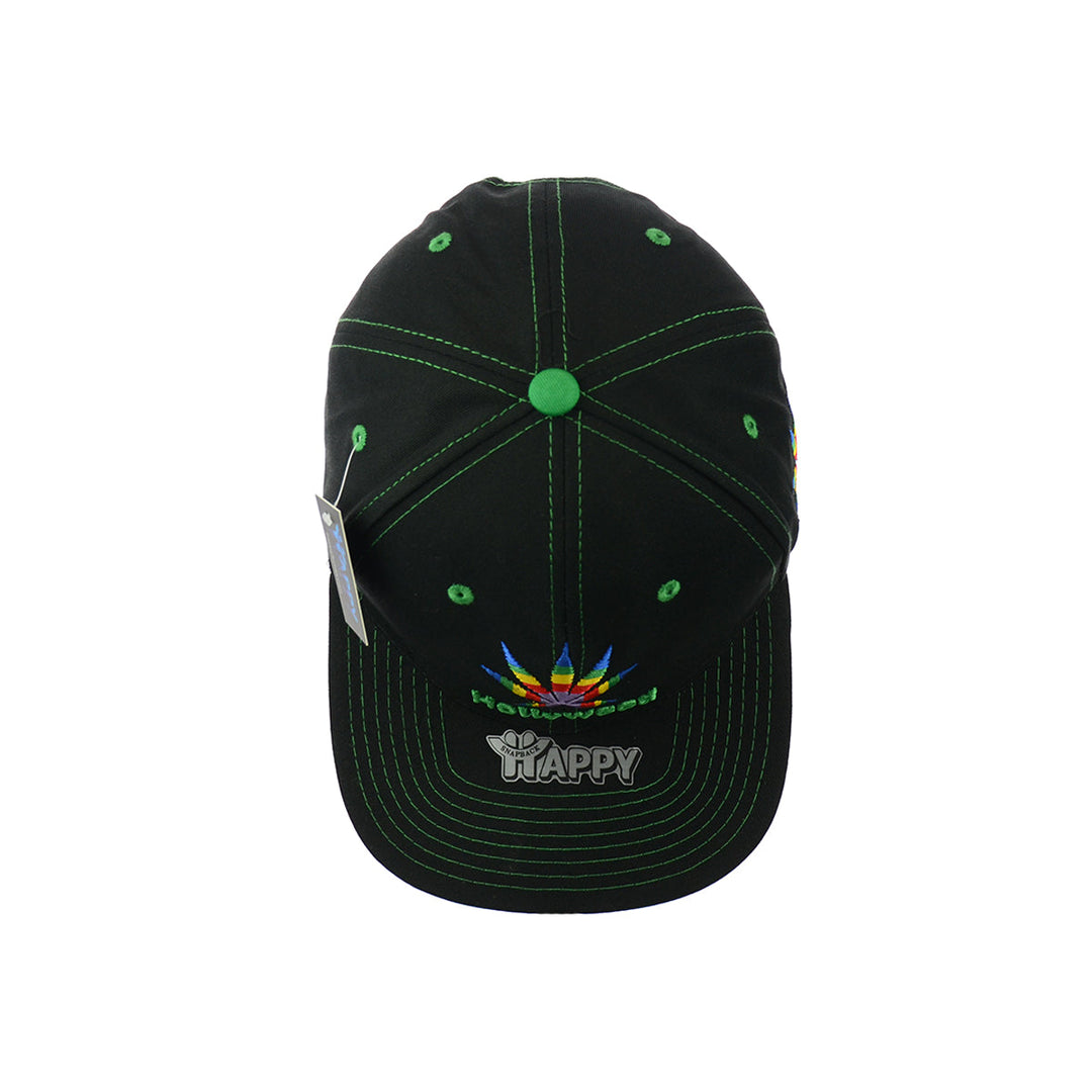 Botanical Embroidered Snapback Cap