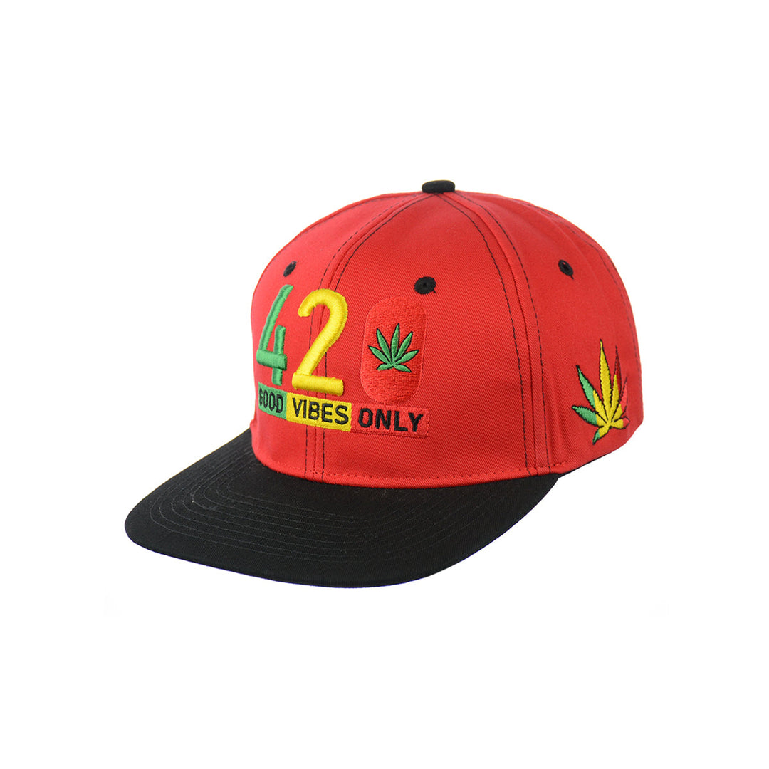 Comfort Cotton Good Vibes Embroidered Snapback