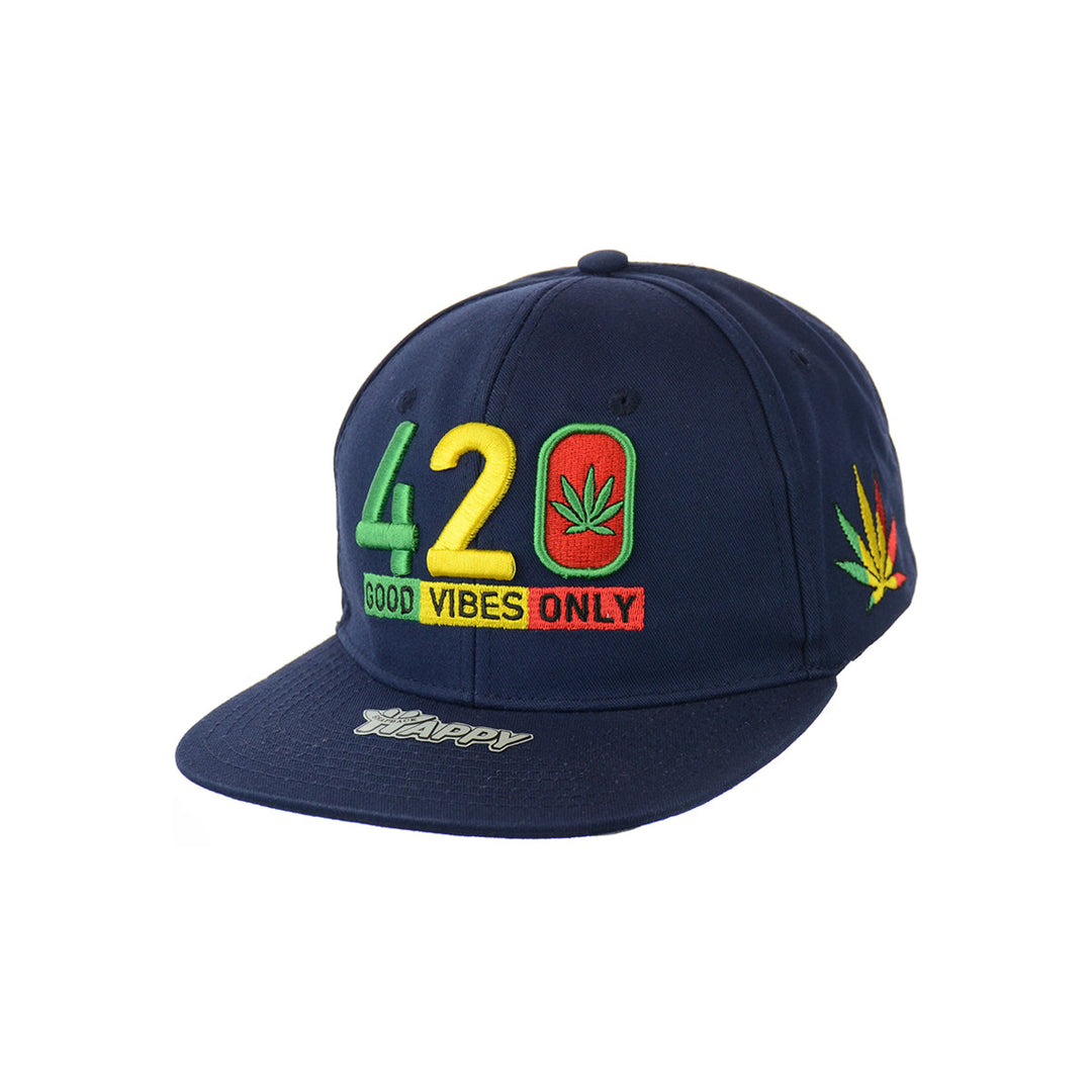 Comfort Cotton Good Vibes Embroidered Snapback