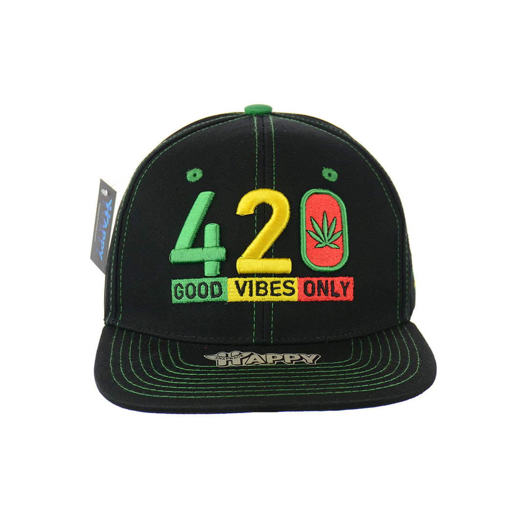 Comfort Cotton Good Vibes Embroidered Snapback