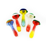 Compact 4.5" Spiral Frit Glass Hand Pipe