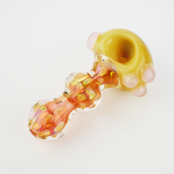 4.5" Silver Fumed Spoon Hand Pipe with Slime Head