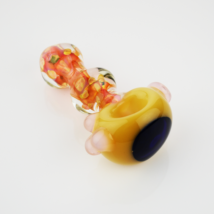 4.5" Silver Fumed Spoon Hand Pipe with Slime Head