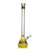 Beaker Water Pipe - 24" Fume Design - 9mm Thick Glass