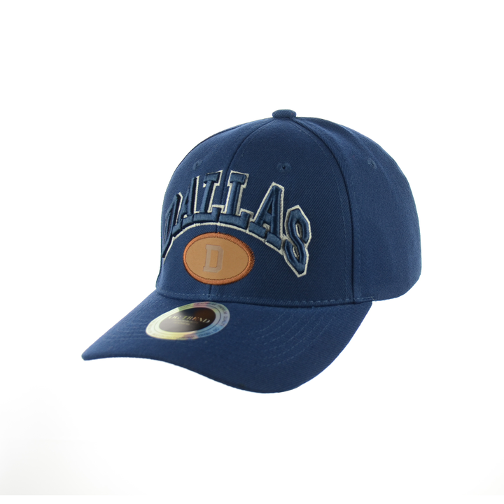 Dallas Embroidered Sports Cap with Velcro Back