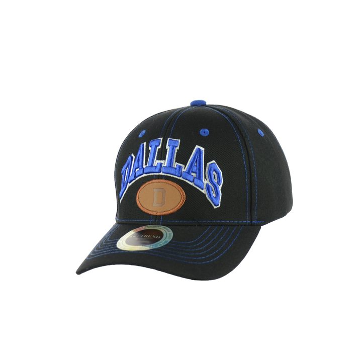 Dallas Embroidered Sports Cap with Velcro Back