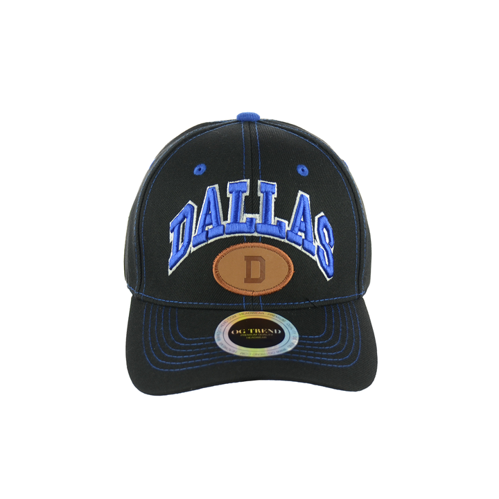 Dallas Embroidered Sports Cap with Velcro Back