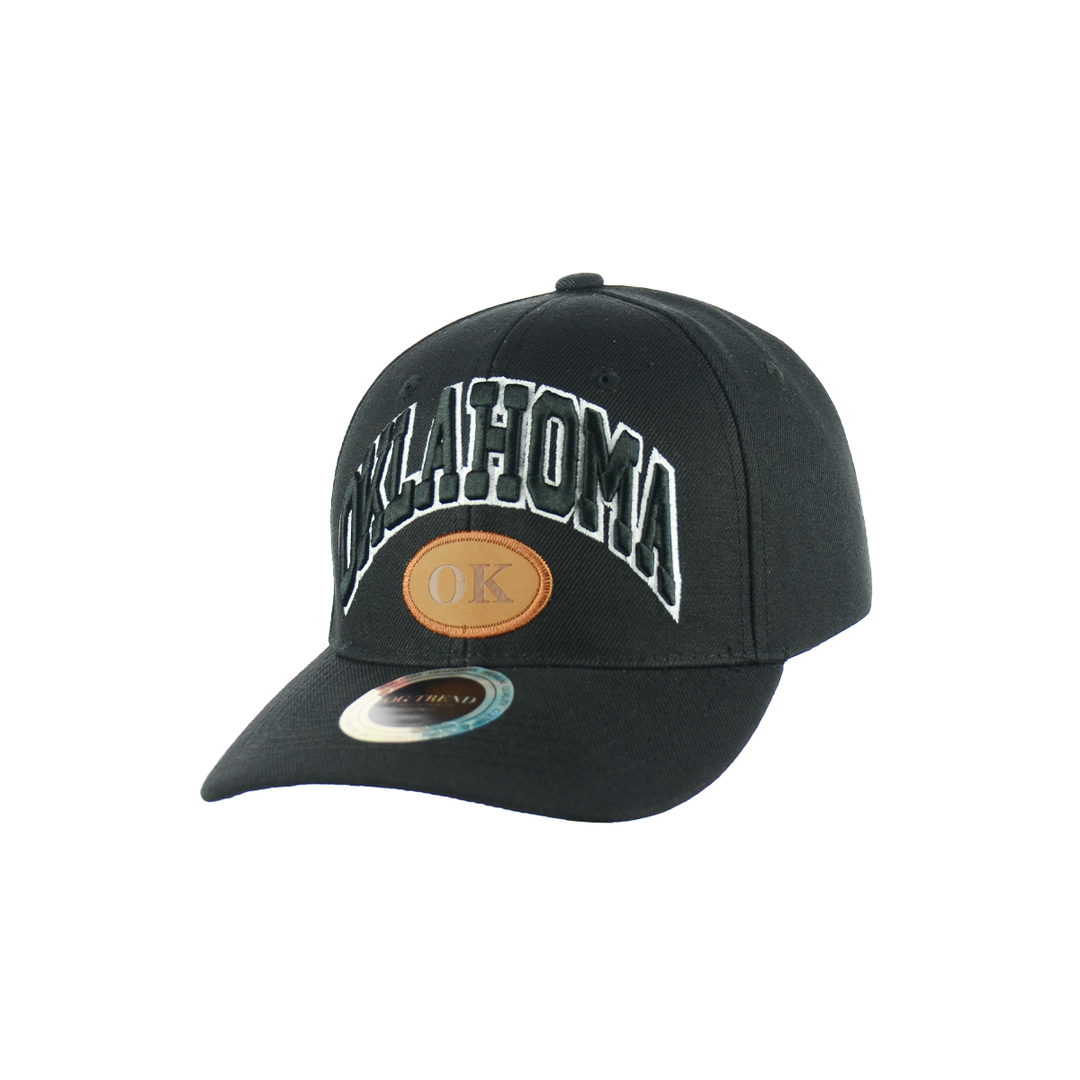Oklahoma Baseball Embroidered Velcro Hat