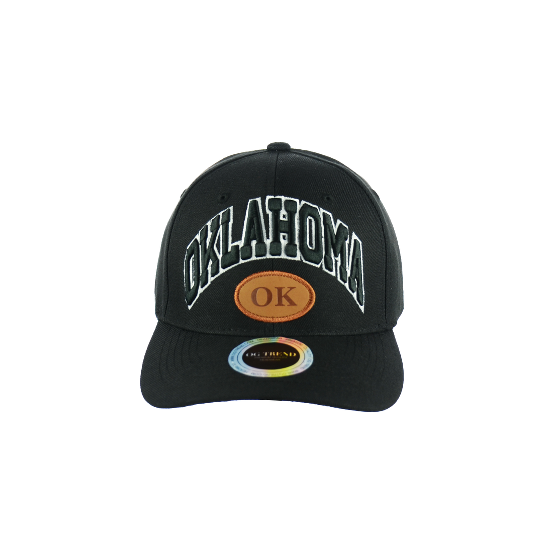 Oklahoma Baseball Embroidered Velcro Hat