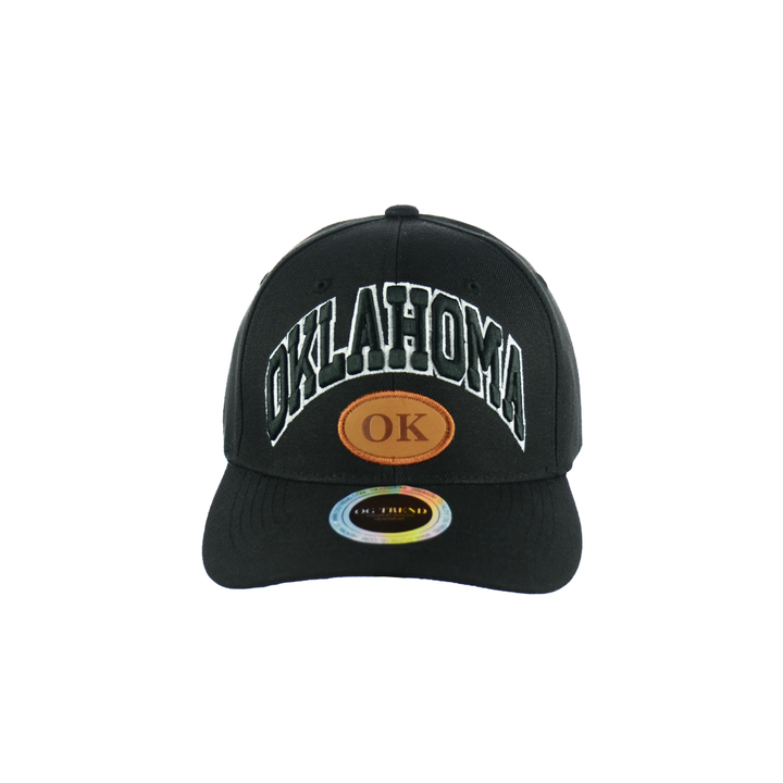 Oklahoma Baseball Embroidered Velcro Hat