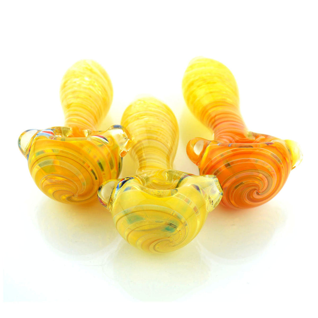 Heavy Duty 4.5" Fumed Frit Art Glass Hand Pipe