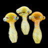 Heavy Duty 4.5" Fumed Frit Art Glass Hand Pipe