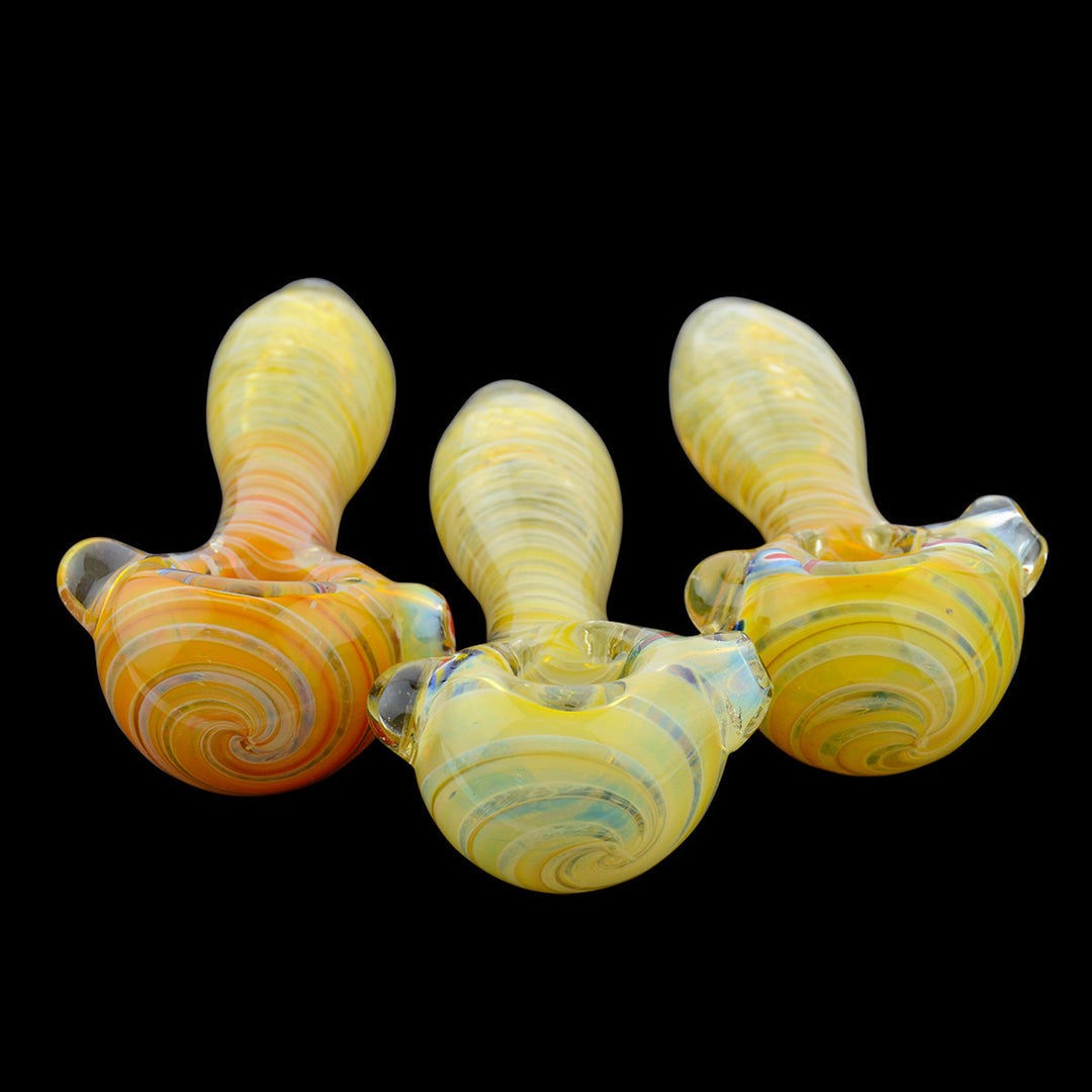 Heavy Duty 4.5" Fumed Frit Art Glass Hand Pipe