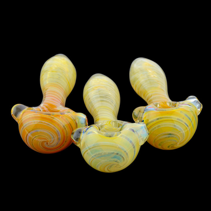 Heavy Duty 4.5" Fumed Frit Art Glass Hand Pipe