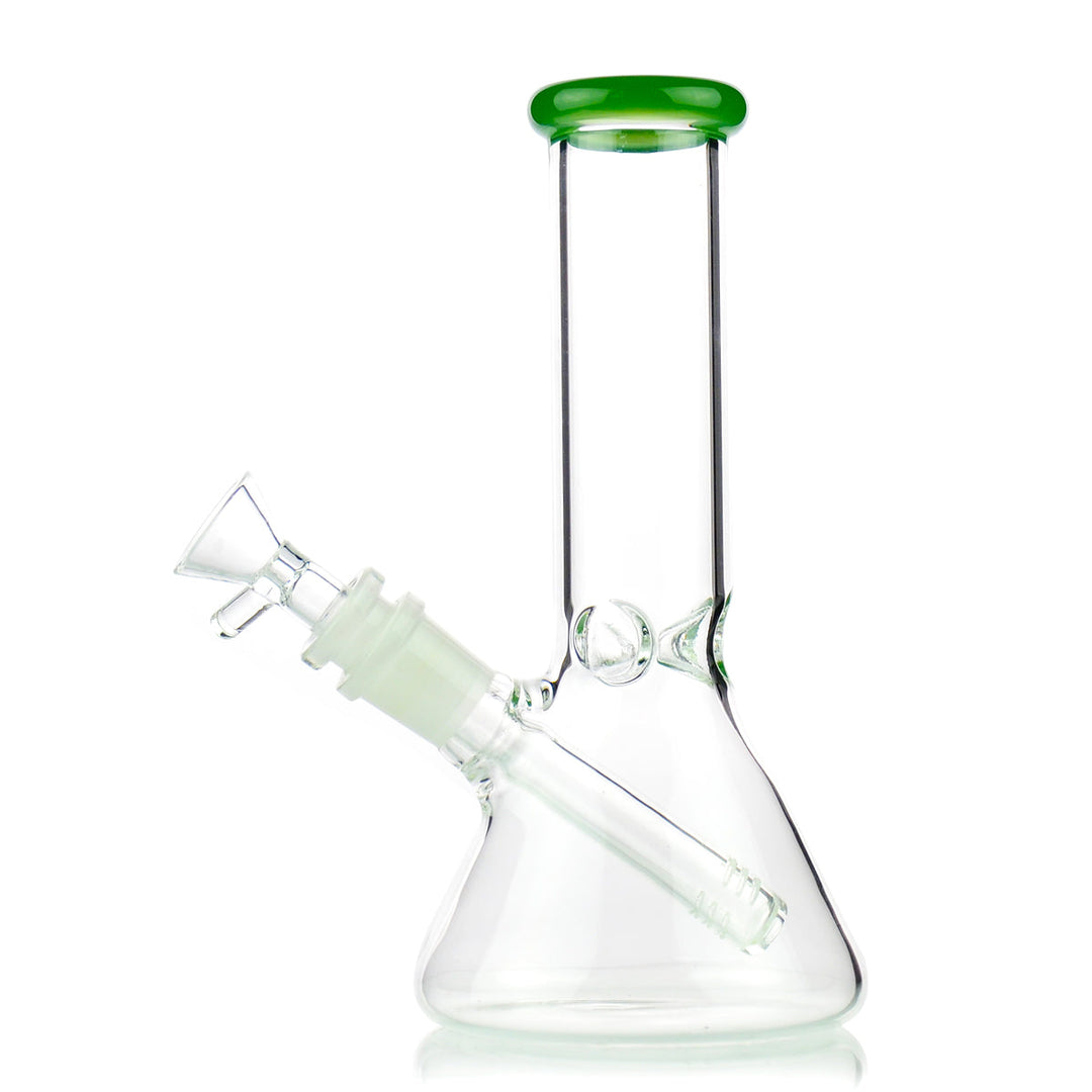 8 Inch Beaker Bong with Color Mouthpiece