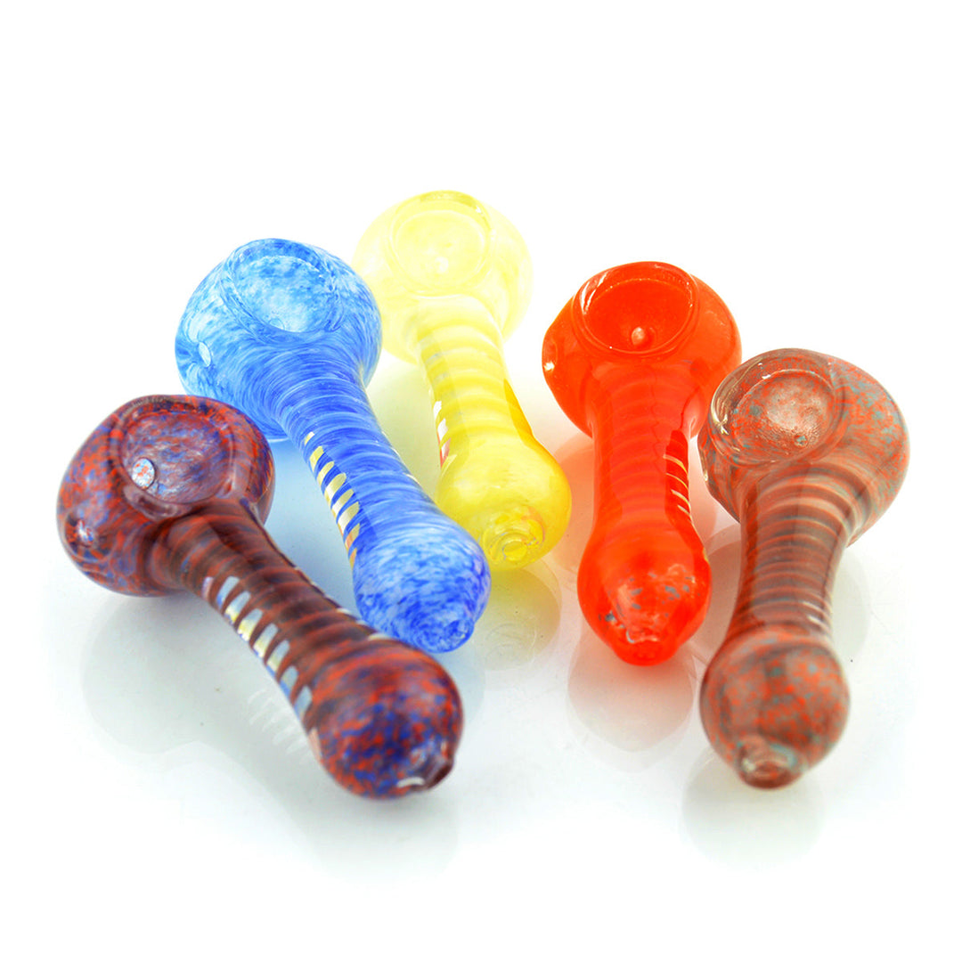Compact 2.5 Inch Spiral Glass Hand Pipe