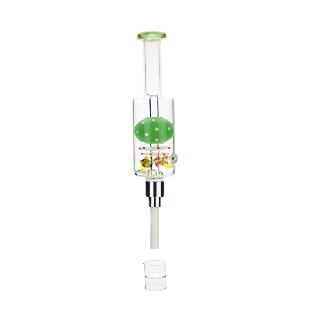8 Inch Chilled Nectar Collector with Screw-On Ceramic Tip