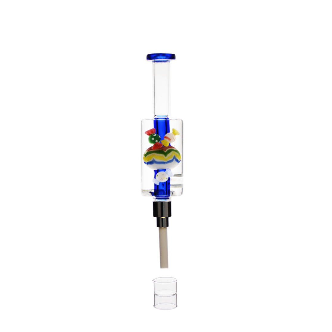 8 Inch Chilled Nectar Collector with Screw-On Ceramic Tip
