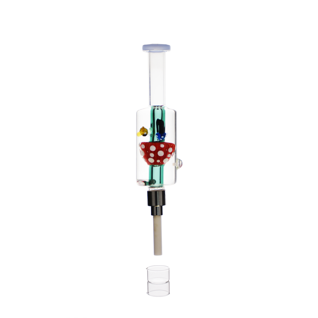 8 Inch Chilled Nectar Collector with Screw-On Ceramic Tip