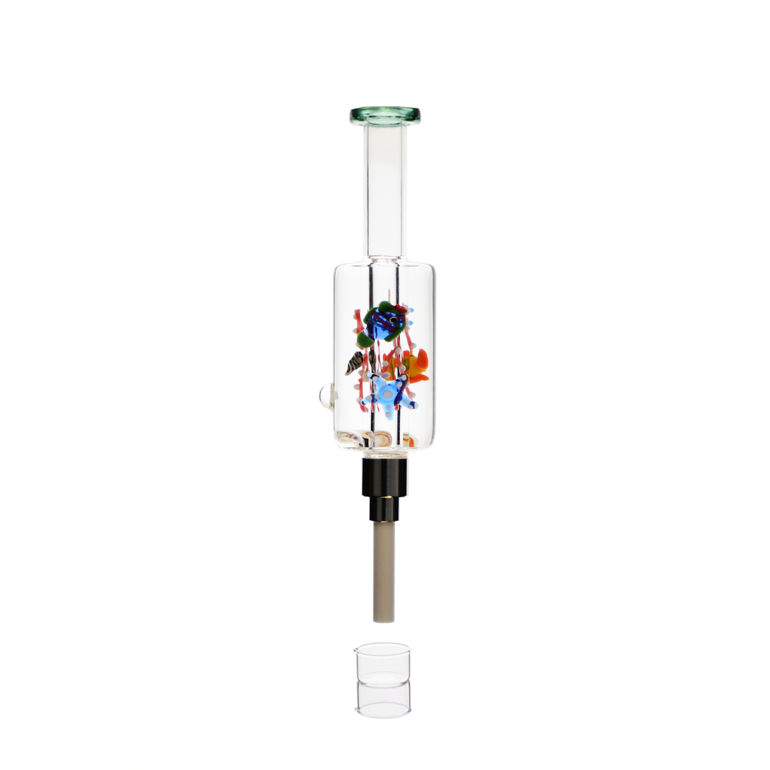 8 Inch Chilled Nectar Collector with Screw-On Ceramic Tip