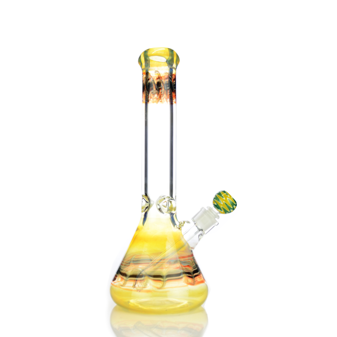 16 Inch Fumed Beaker Bong, 9mm USA Glass
